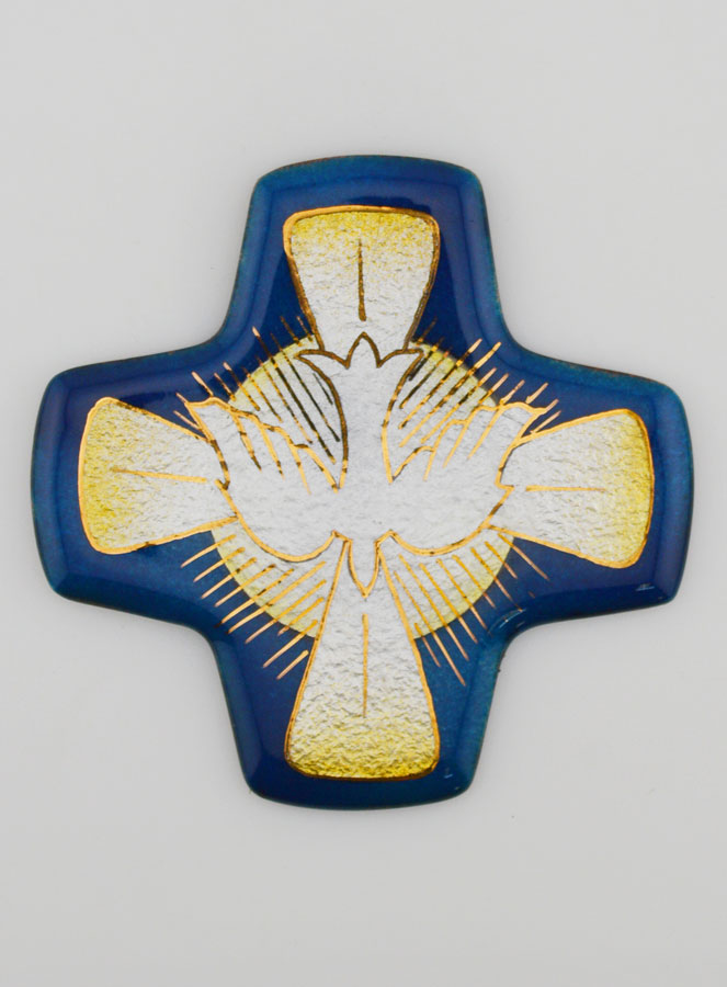 Cruz de Confirmación con el Espíritu Santo y Pentecostés (pic 1)