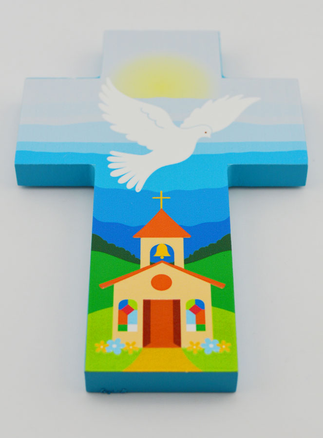 Cruz de Confirmación en Madera - Paloma del Espíritu Santo (pic 2)