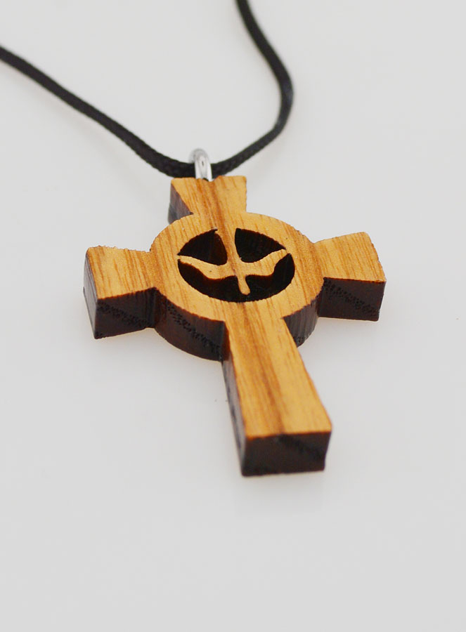 Cruz de Confirmación de Madera - Espíritu Santo (pic 2)
