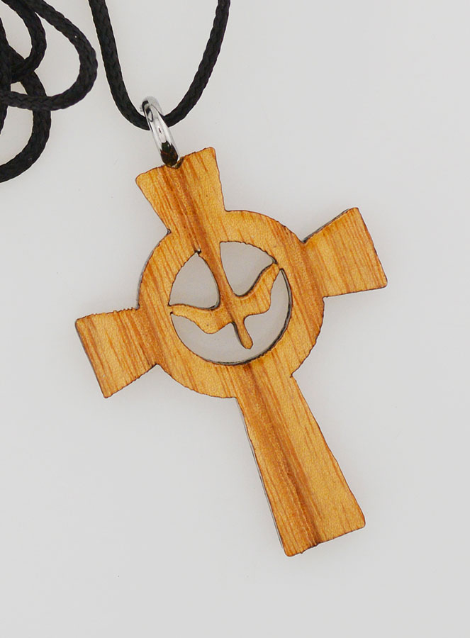 Cruz de Confirmación de Madera - Espíritu Santo (pic 4)