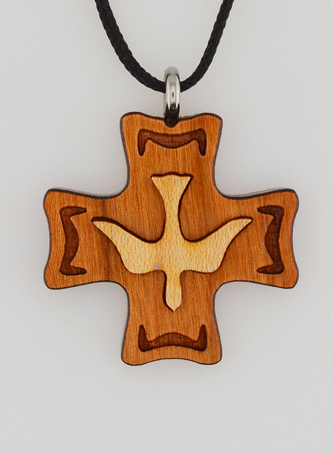 Cruz de Confirmación de Madera - Espíritu Santo (pic 1)