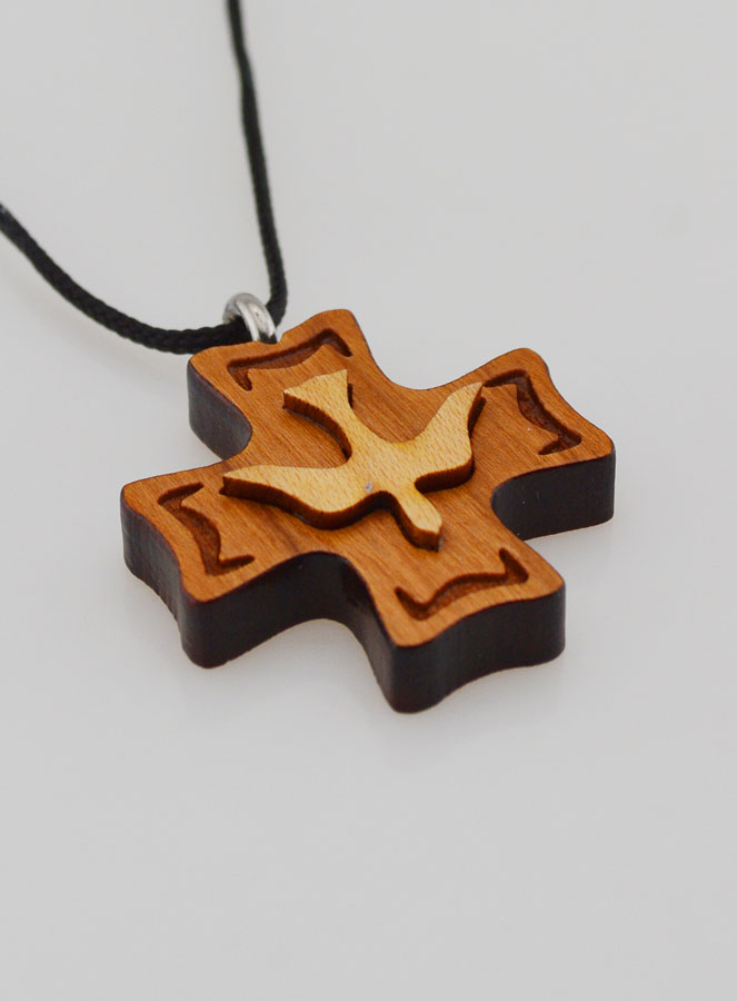 Cruz de Confirmación de Madera - Espíritu Santo (pic 4)