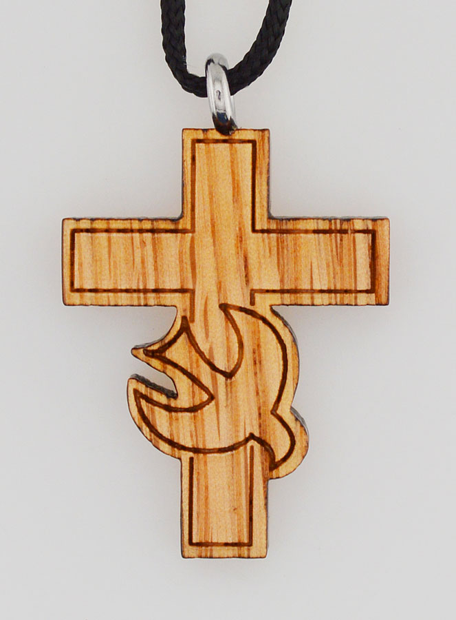 Colgante de Cruz de Confirmación - Paloma del Espíritu Santo (pic 1)