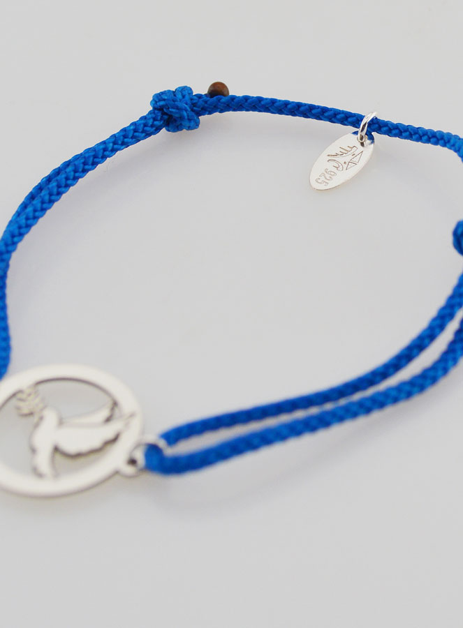 Pulsera de Plata y Cuerda Azul – Espíritu Santo (pic 4)