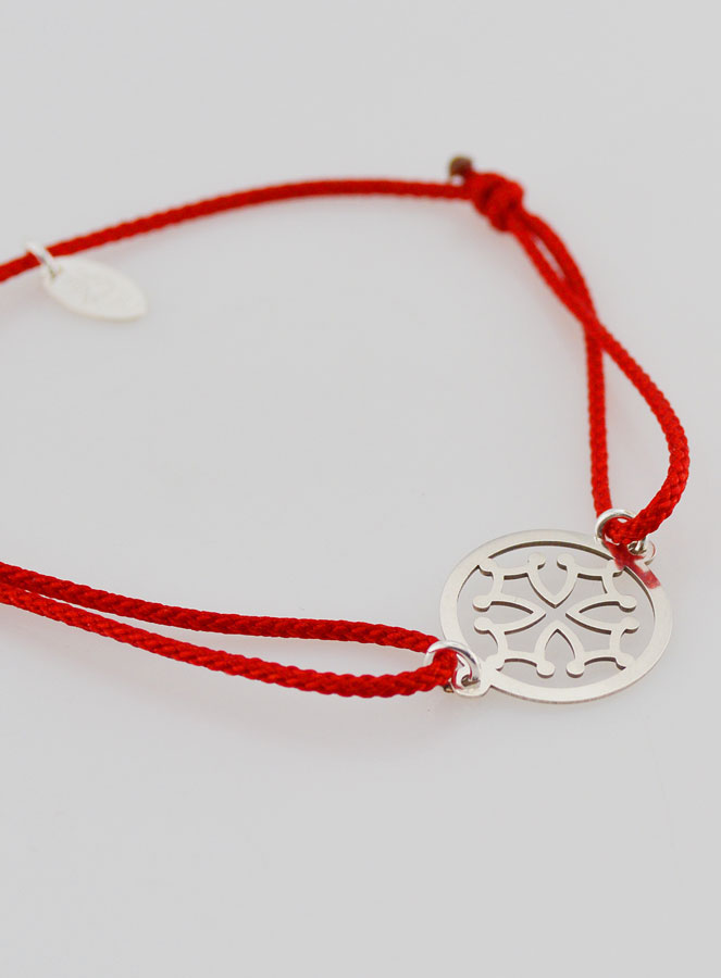 Pulsera de Plata y Cuerda – Cruz Occitana (pic 3)