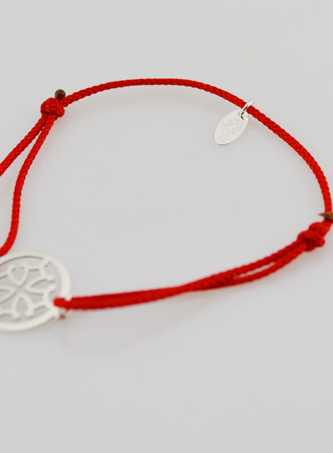 Pulsera de Plata y Cuerda – Cruz Occitana (pic 4)