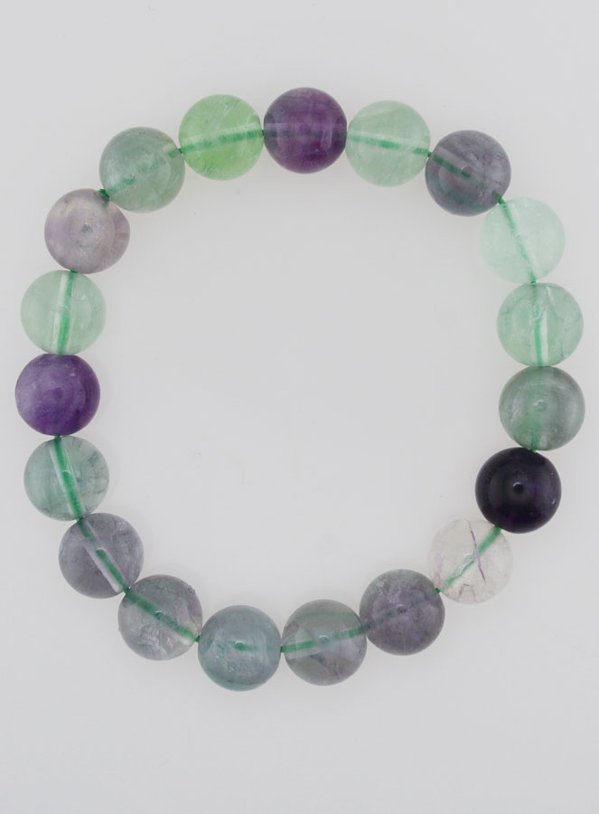 Pulsera de Piedra Natural de Fluorita AB - 10 mm (pic 1)