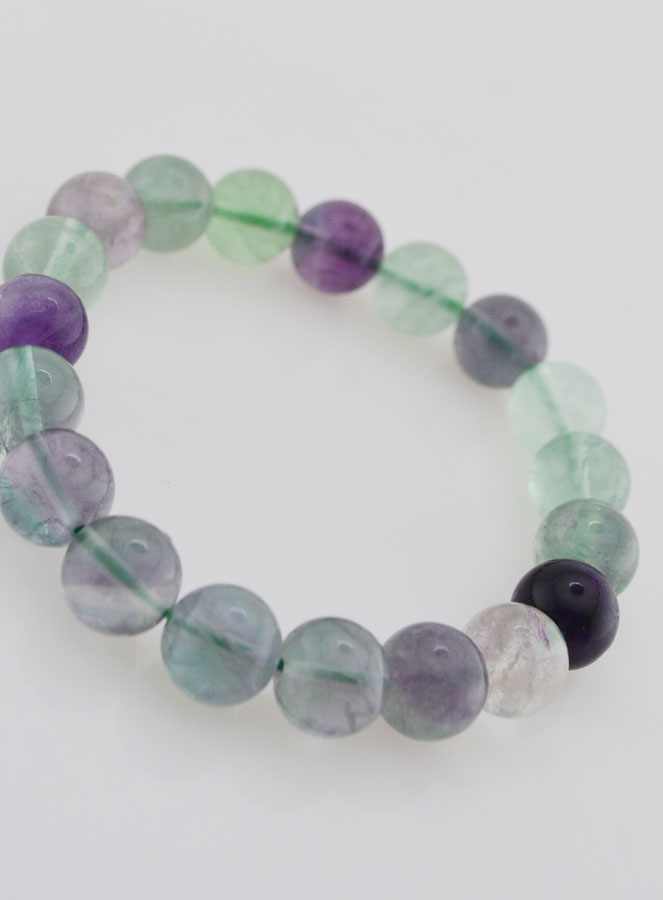 Pulsera de Piedra Natural de Fluorita AB - 10 mm (pic 3)