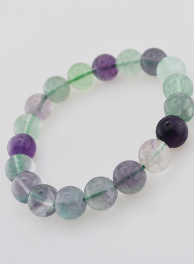 Pulsera de Piedra Natural de Fluorita AB - 10 mm (pic 4)