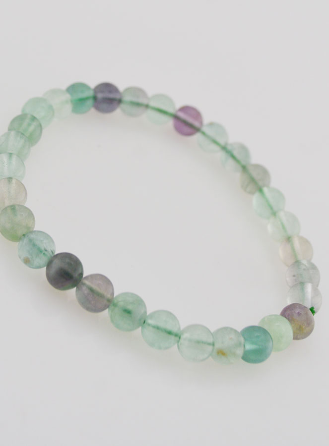 Pulsera de Piedra Natural de Fluorita AB - 6 mm (pic 3)