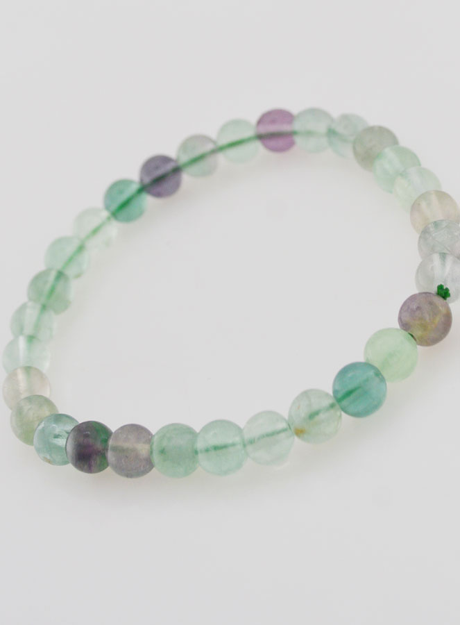 Pulsera de Piedra Natural de Fluorita AB - 6 mm (pic 4)