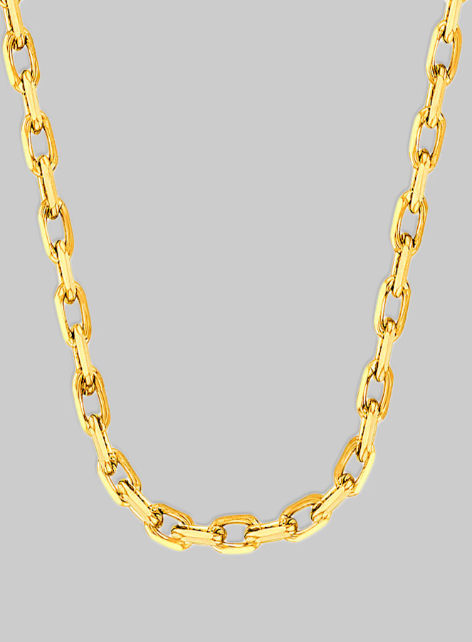 Cadena Ajustable 40 cm Baño de Oro - Eslabón Forçat 1,3 mm (pic 1)