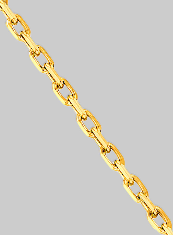 Cadena Ajustable 40 cm Baño de Oro - Eslabón Forçat 1,3 mm (pic 2)
