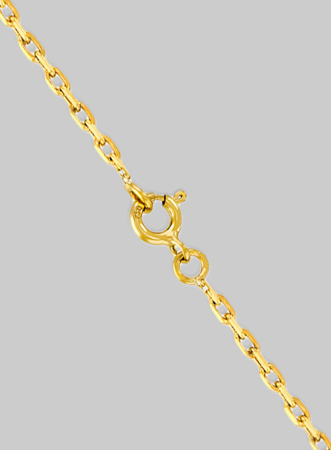 Cadena Ajustable 40 cm Baño de Oro - Eslabón Forçat 1,3 mm (pic 3)