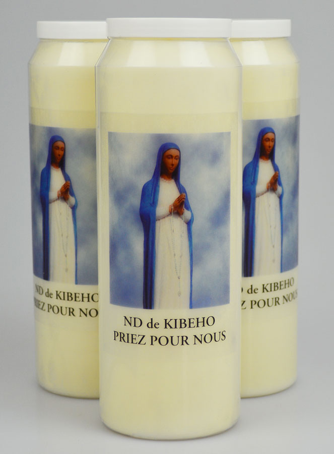 3 velas de novena a Nuestra Señora de Kibeho (pic 1)