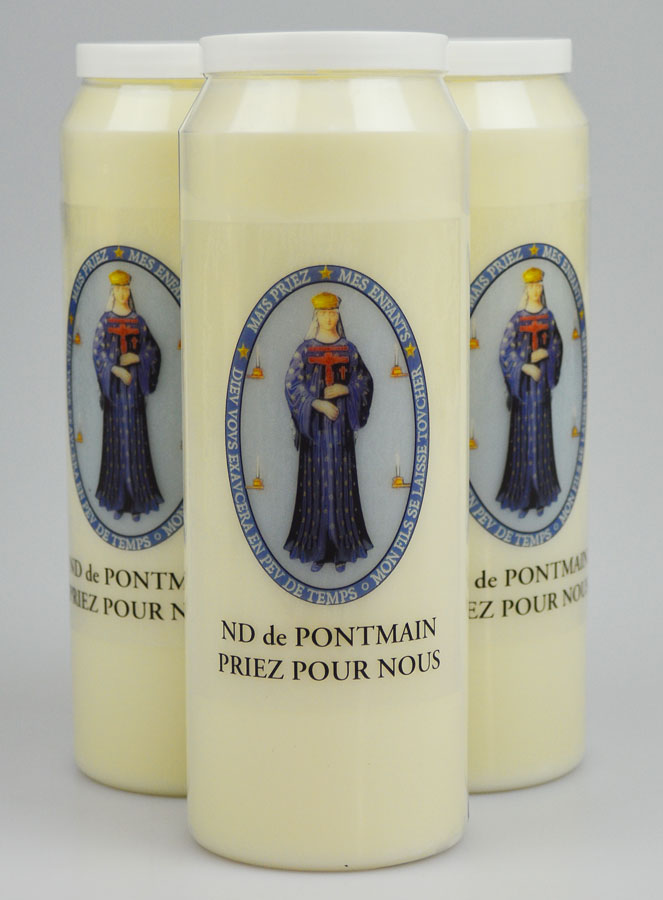 3 velas de novena a Nuestra Señora de Pontmain (pic 1)