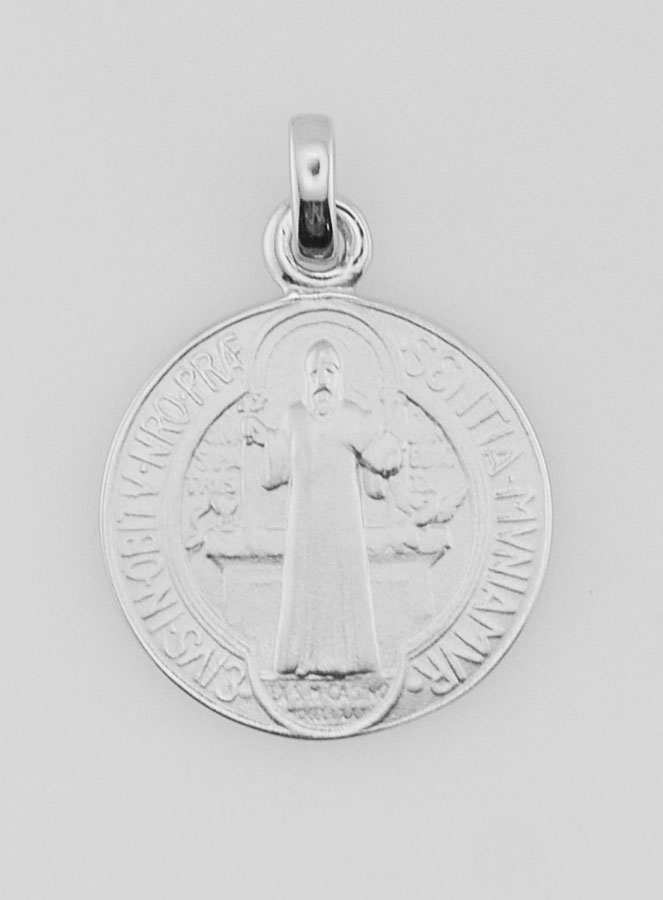 Medalla de San Benito en Plata - 16 mm (pic 1)