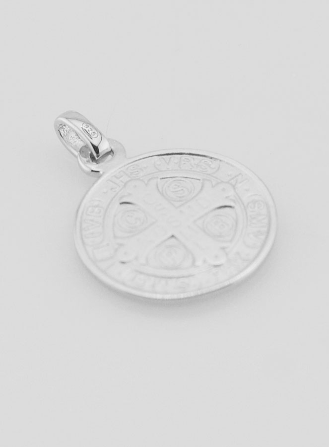 Medalla de San Benito en Plata - 16 mm (pic 2)