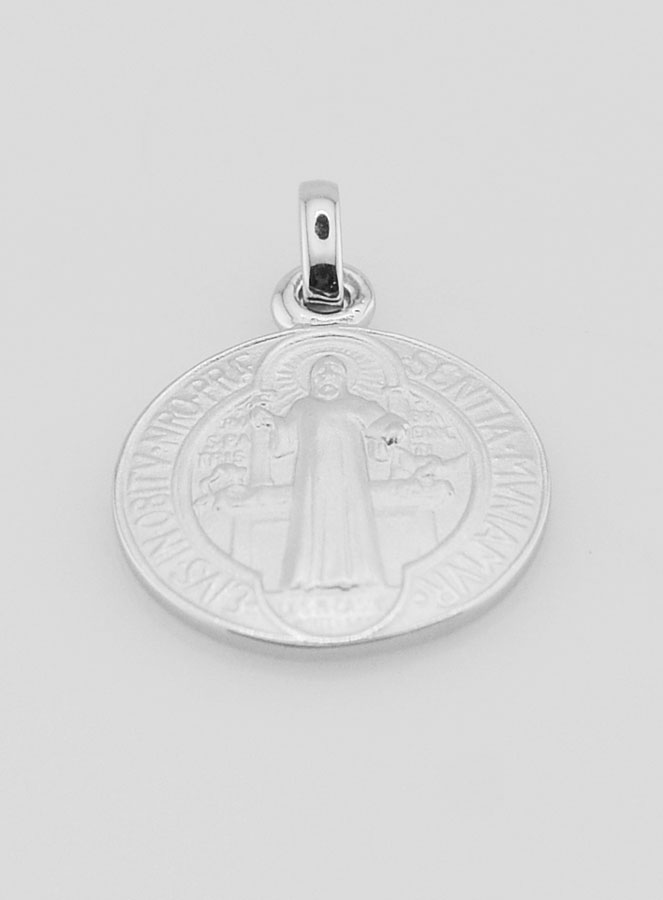 Medalla de San Benito en Plata - 16 mm (pic 4)