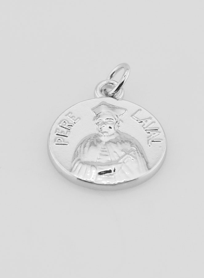 Medalla Padre Lavalde en Plata - 18 mm (pic 2)