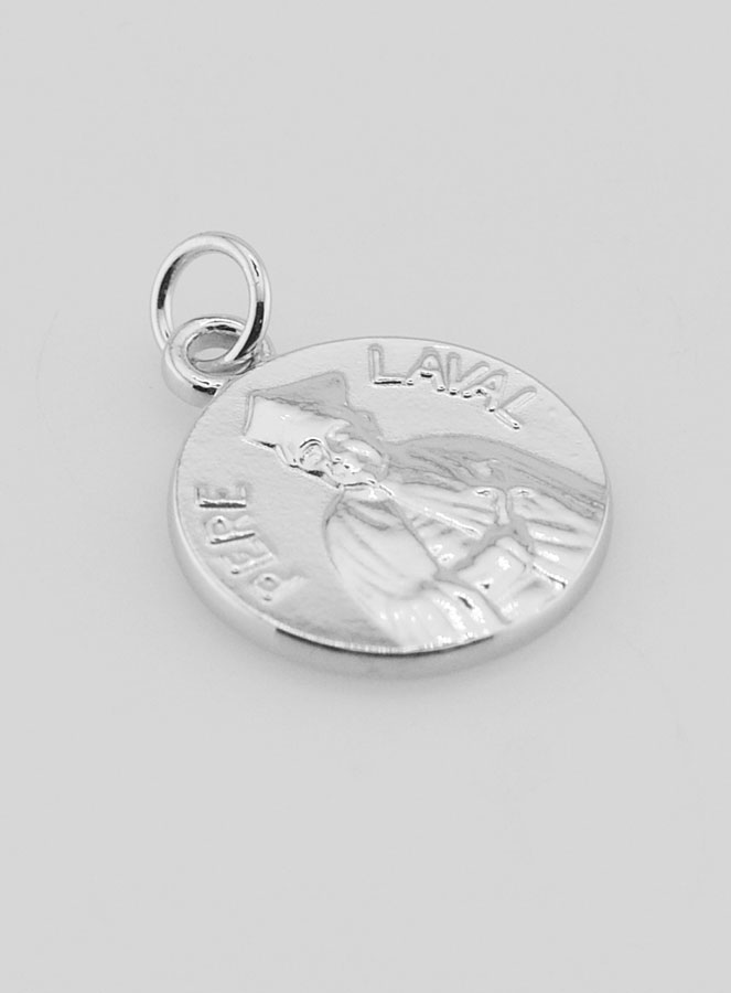 Medalla Padre Lavalde en Plata - 18 mm (pic 3)