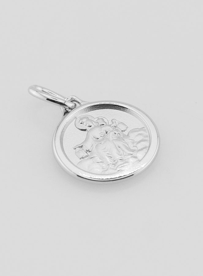Medalla Escapulario de Plata - 14 mm (pic 4)
