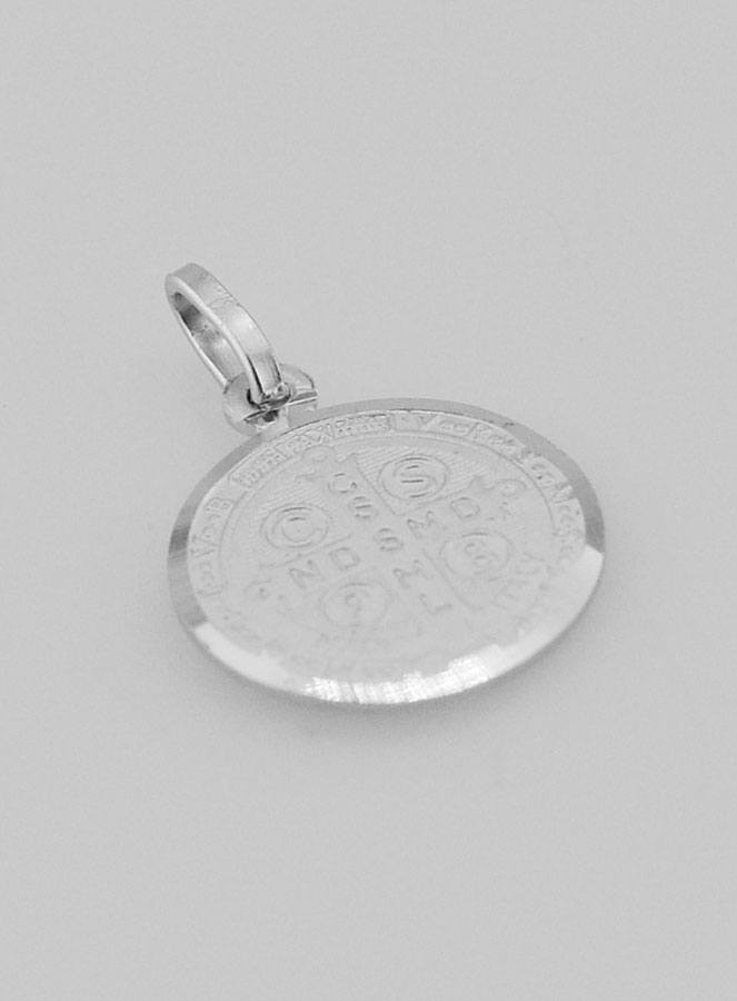 Medalla de San Benito en Plata - 14 mm (pic 3)