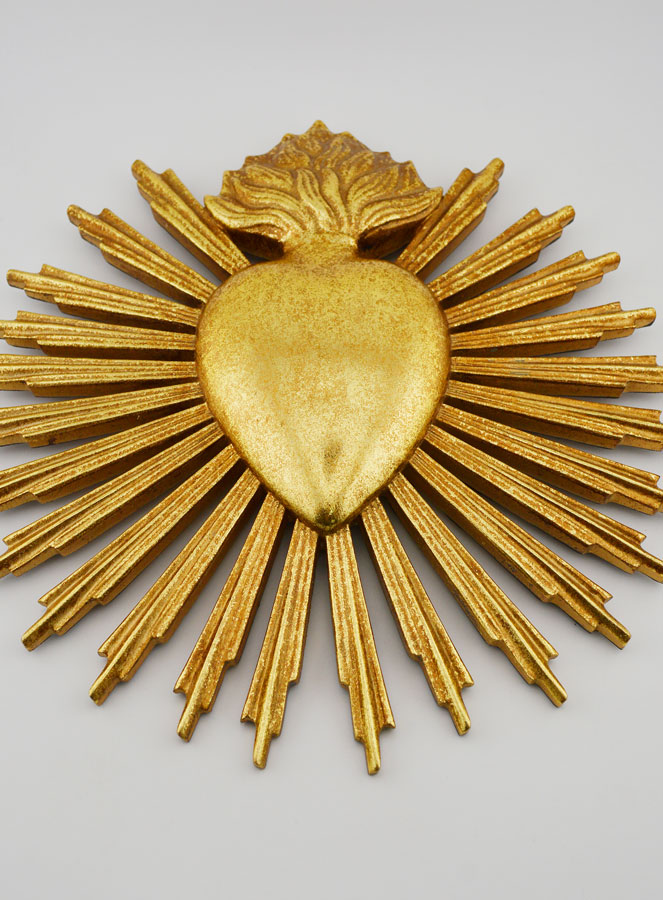 Ex voto Mural Corazón Radiante - 25 cm (pic 2)