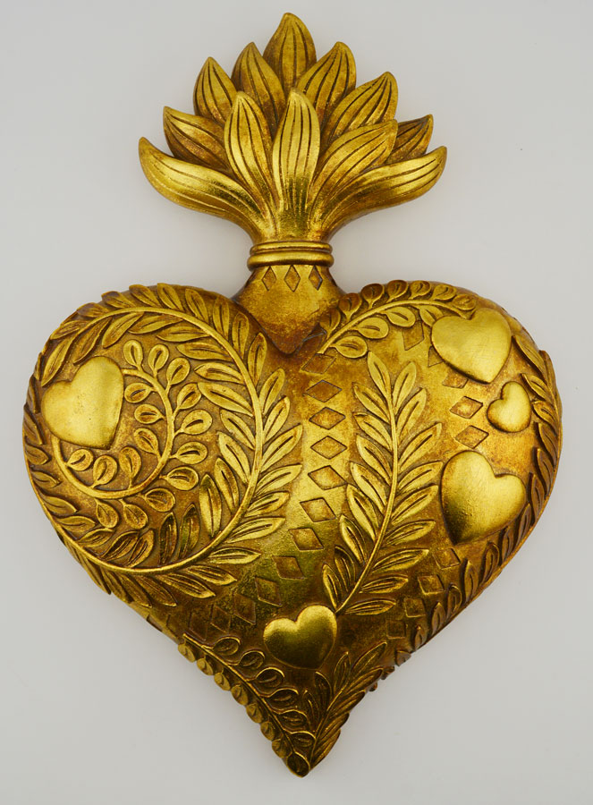 Ex voto Mural Corazón Adornado - 28 cm (pic 1)