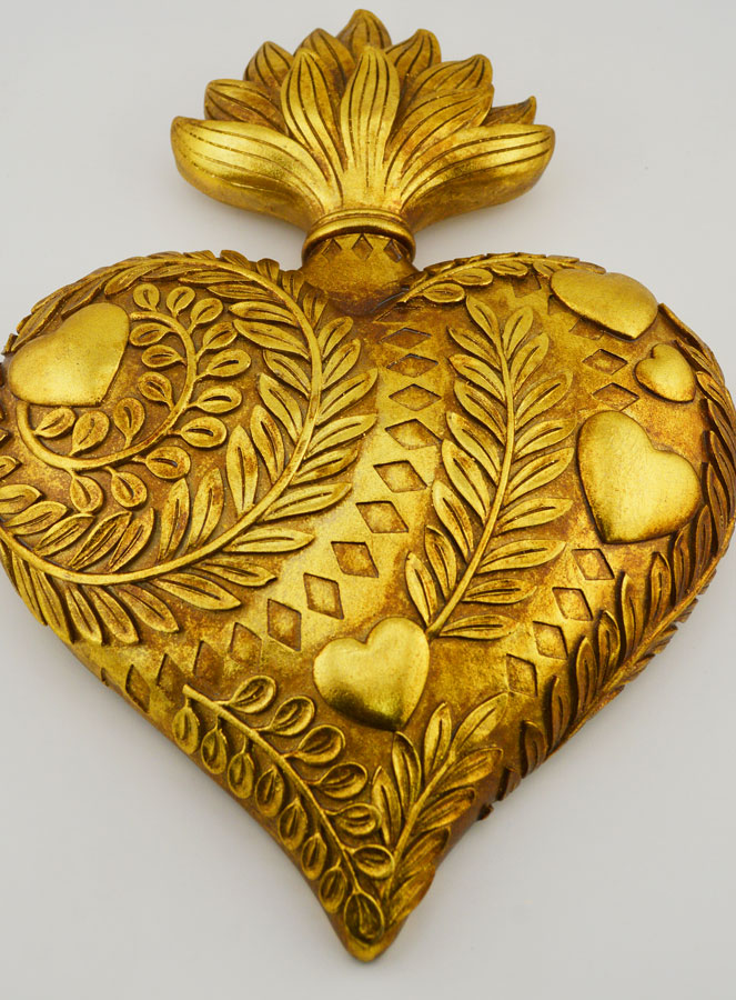Ex voto Mural Corazón Adornado - 28 cm (pic 2)