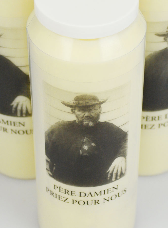 Juego de 3 velas de novena al Padre San Damián (pic 4)
