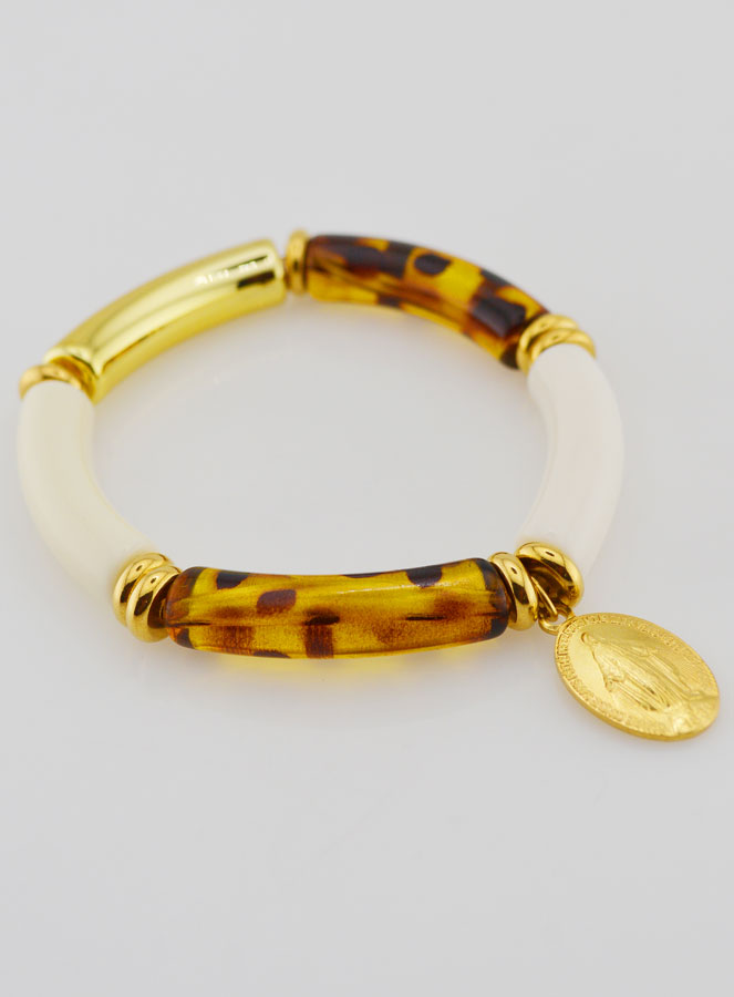 Pulsera religiosa Medalla Milagrosa - Leopardo (pic 4)