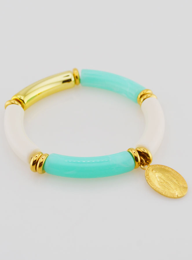Pulsera religiosa Medalla Milagrosa - Turquesa (pic 3)