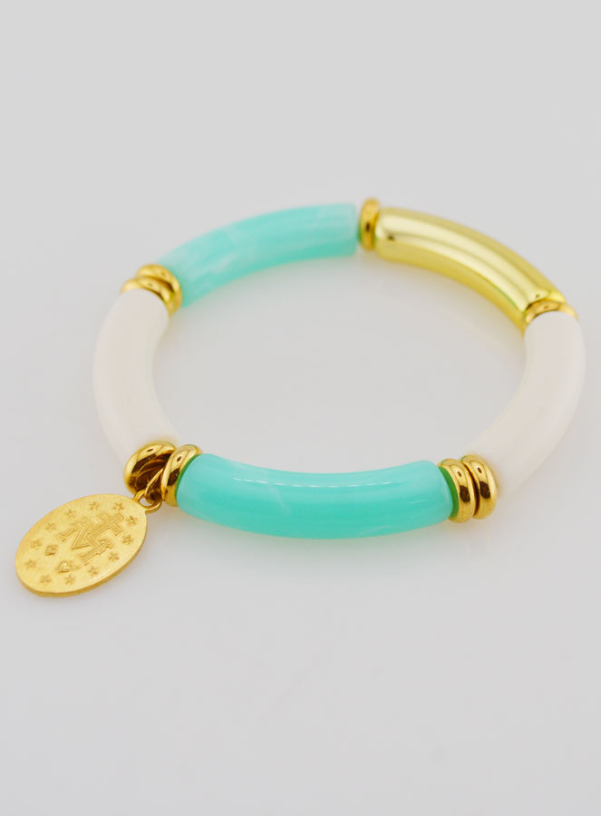Pulsera religiosa Medalla Milagrosa - Turquesa (pic 4)