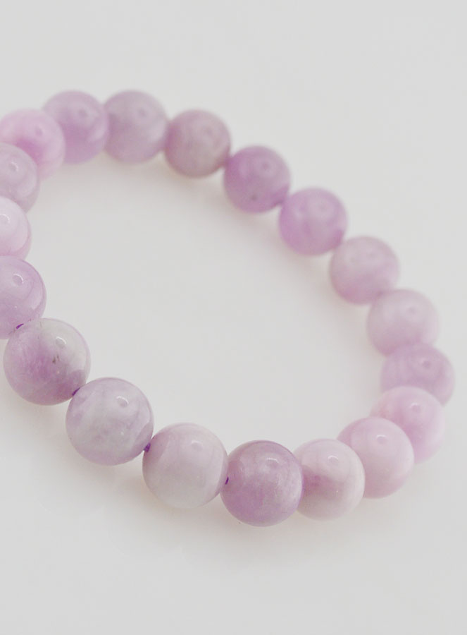 Pulsera Natural de Kunzita A - 10 mm (pic 3)