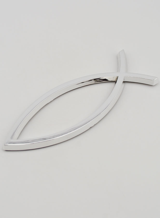 Placa para coche con el Ichthus del Pez Cristiano - 14 cm (pic 4)