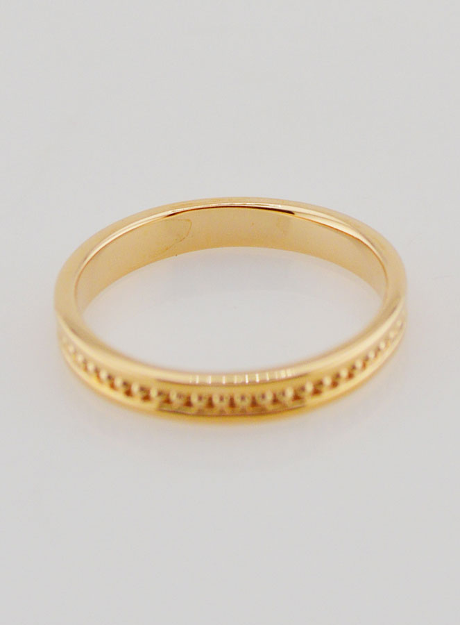 Anillo de bodas chapado en oro - Talla 54 (pic 4)