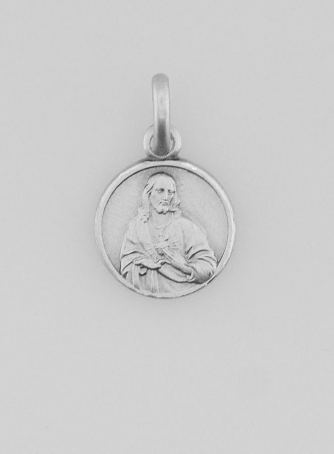 Medalla Escapulario de Plata Rodiada 925/1000 - 10 mm (pic 2)