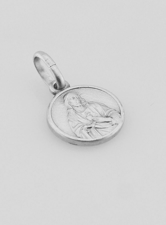 Medalla Escapulario de Plata Rodiada 925/1000 - 10 mm (pic 4)