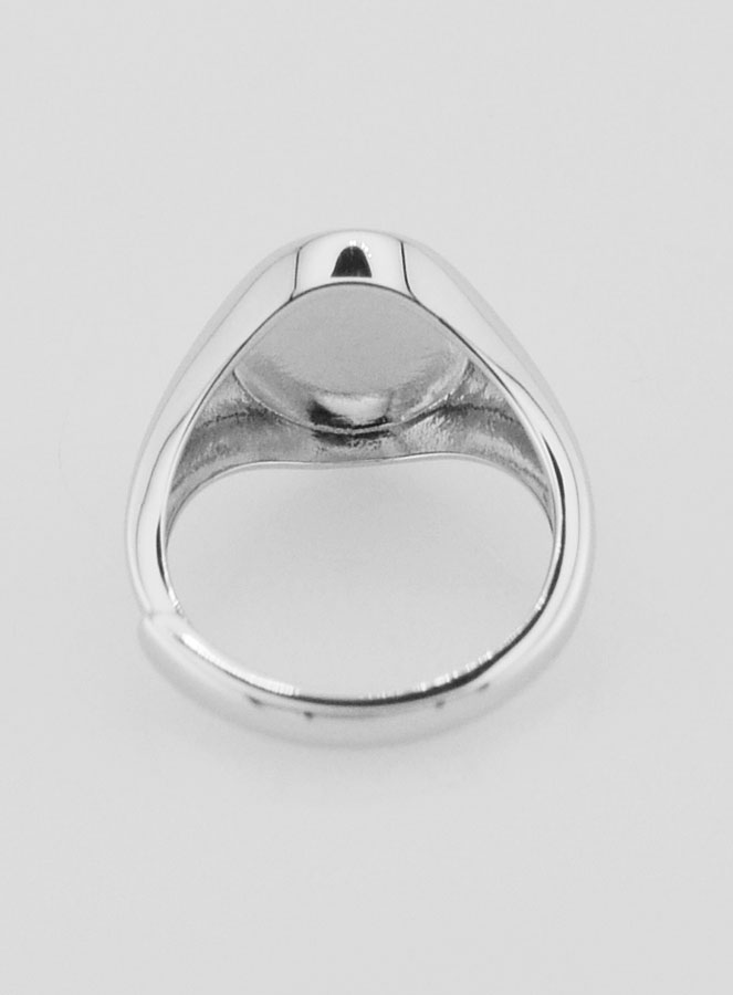 Anillo de sello de plata de la Virgen Milagrosa - Talla 46-52 (pic 4)