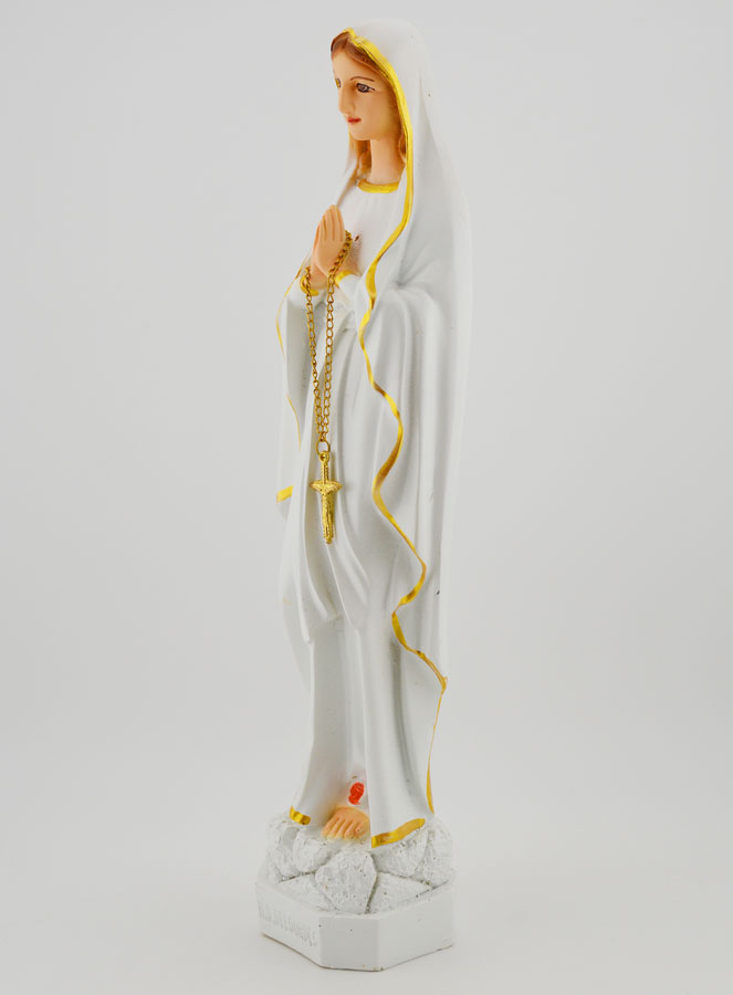 Estatua de Nuestra Señora de Lourdes Policromada - 30 cm (pic 2)