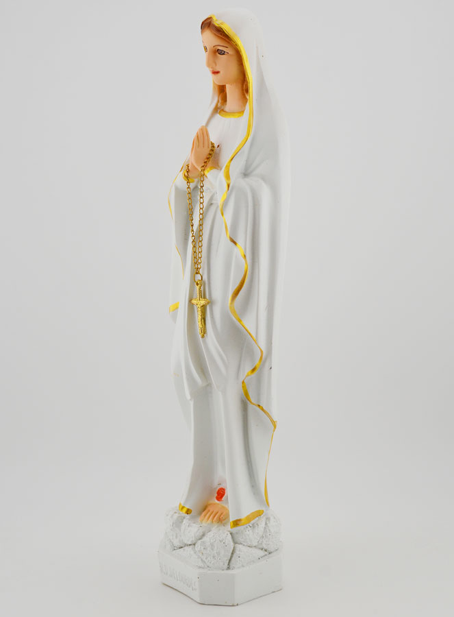 Estatua de Nuestra Señora de Lourdes Policromada - 30 cm (pic 2)