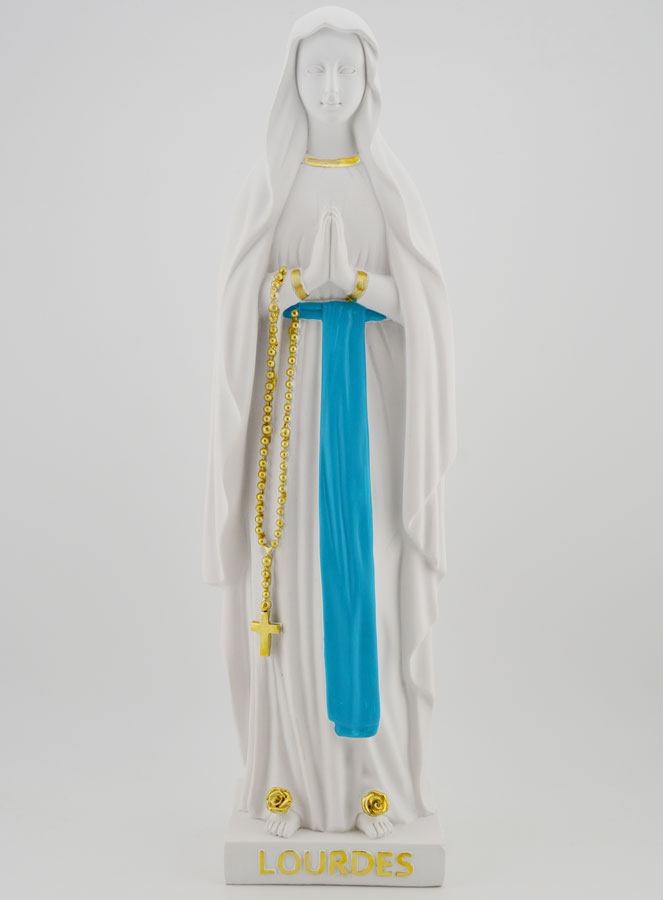 Estatua religiosa de Nuestra Señora de Lourdes - 30 cm (pic 1)