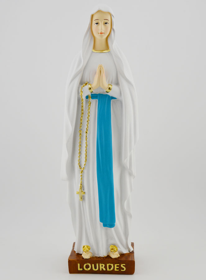 Estatua religiosa de Nuestra Señora de Lourdes - 25 cm (pic 1)