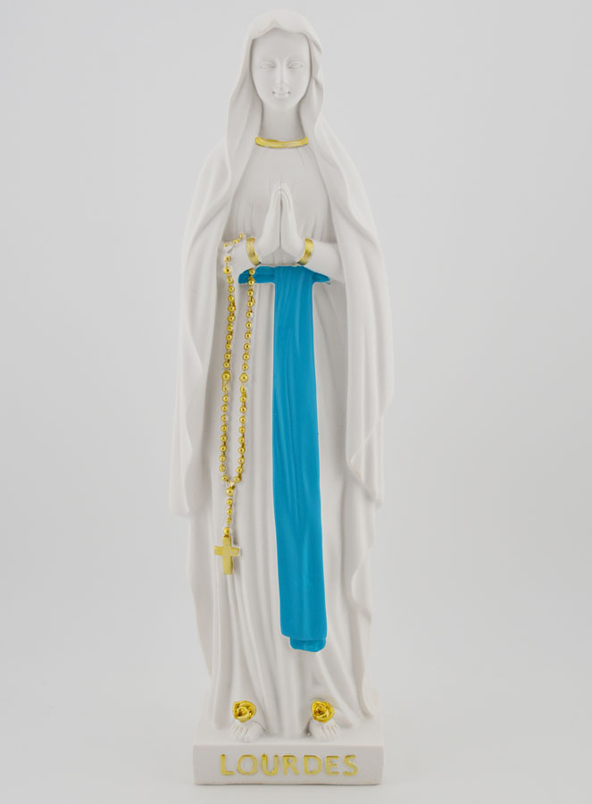 Estatua religiosa de Nuestra Señora de Lourdes - 25 cm (pic 1)