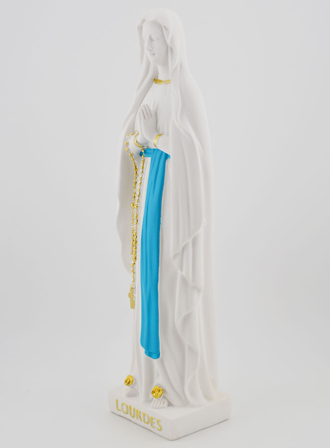Estatua religiosa de Nuestra Señora de Lourdes - 25 cm (pic 2)