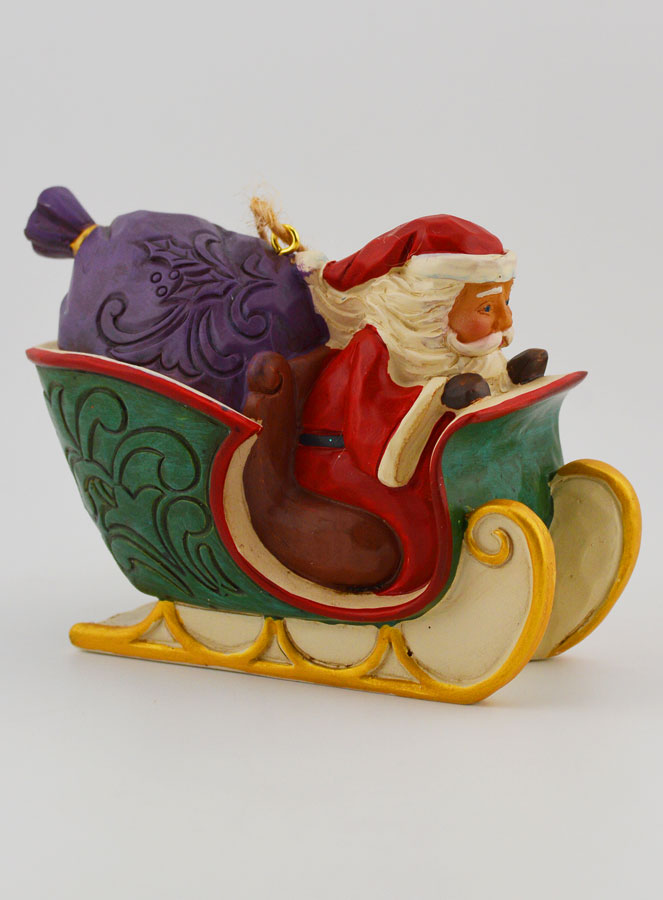 Adorno colgante Trineo de Papá Noel - Jim Shore (pic 1)