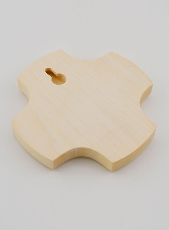 Cruz de Madera de Arce - Pez Ichtus Cristiano (pic 4)