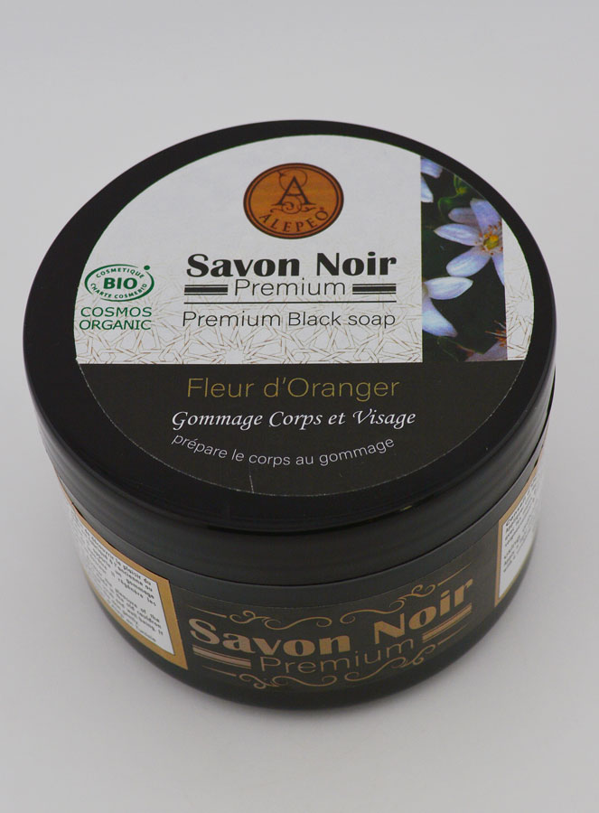 Jabón Negro Orgánico Premium de Azahar - 250 g (pic 2)