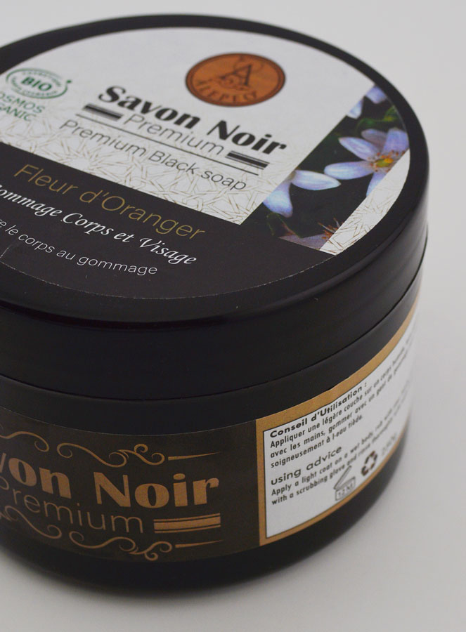 Jabón Negro Orgánico Premium de Azahar - 250 g (pic 3)